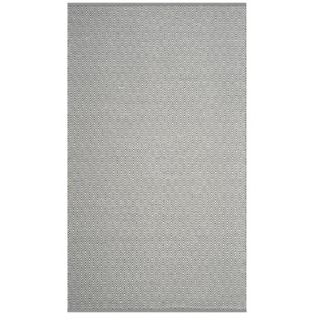 Safavieh 6 x 9 ft. Montauk Hand Woven Medium Rectangle Area Rug Ivory & Grey MTK515C-6